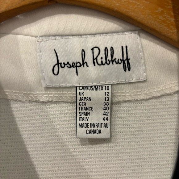 Joseph Ribkoff Jacket Blazer Ivory/Silver US Size 10 - Picture 4 of 10